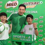 ป๋อ ณัฐวุฒิ โชว์ฝีแข้ง สร้างแรงบันดาลใจ เฟ้นหาเจ้าหนูนักเตะไปบาร์เซโลน่า งาน “ไมโล ฟุตซอล 2017” Press conference